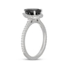 Thumbnail Image 1 of Neil Lane Pear-Shaped Black Diamond & White Diamond Engagement Ring 2 ct tw 14K White Gold