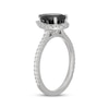 Thumbnail Image 2 of Neil Lane Pear-Shaped Black Diamond & White Diamond Engagement Ring 2 ct tw 14K White Gold