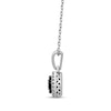 Thumbnail Image 1 of Black & White Multi-Diamond Necklace 1/5 ct tw Sterling Silver 18”