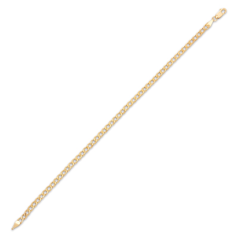 Main Image 2 of Curb Chain Necklace 2.3mm Hollow 10K Yellow Gold 22&quot;