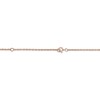 Thumbnail Image 2 of Couple's Engravable Heart Key Necklace 14K Rose Gold 18&quot;