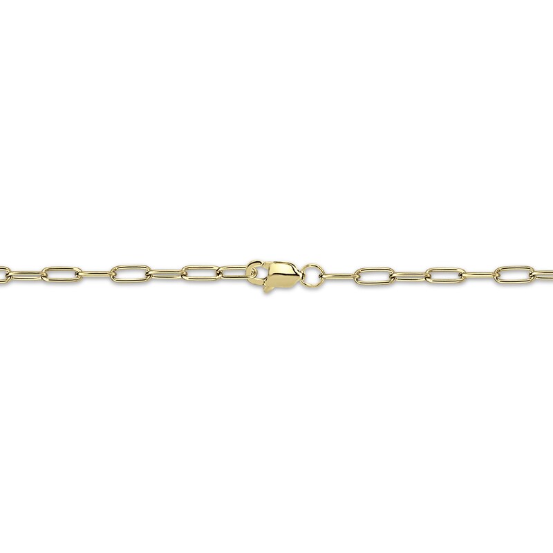 Couple's Engravable Diamond Accent Heart Bracelet 14K Yellow Gold 7.5"