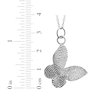 Thumbnail Image 3 of Your Own Fingerprint Butterfly Necklace Sterling Silver 18"