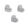 Thumbnail Image 5 of Family Birth Flower & Name Tilted Heart Necklace 14K Rose Gold 18&quot;
