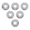 Thumbnail Image 3 of Heart Cutout Disc Family Name Necklace 10K Yellow Gold 18&quot;