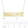 Thumbnail Image 4 of Your Own Handwriting Embossed Bar Necklace 10K Yellow Gold 18&quot;
