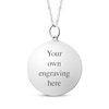 Thumbnail Image 2 of Customized Time Clock Necklace Sterling Silver 18&quot;