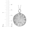 Thumbnail Image 4 of Customized Time Clock Necklace Sterling Silver 18&quot;