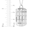Thumbnail Image 4 of Diamond Accent Map Dog Tag Necklace Sterling Silver 18&quot;