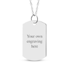 Thumbnail Image 1 of Diamond Accent Map Dog Tag Necklace 10K White Gold 18"