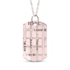 Thumbnail Image 0 of Diamond Accent Map Dog Tag Necklace 10K Rose Gold 18"