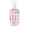 Thumbnail Image 1 of Diamond Accent Map Dog Tag Necklace 10K Rose Gold 18&quot;