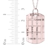 Thumbnail Image 3 of Diamond Accent Map Dog Tag Necklace 10K Rose Gold 18"