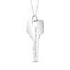 Thumbnail Image 2 of Your Own Handwriting Key Necklace Sterling Silver 18&quot;