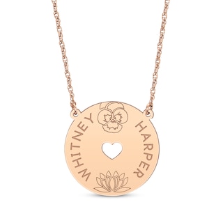 Mona Disc Charm • Add On, 14K Rose Gold Filled
