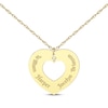 Thumbnail Image 1 of Diamond Accent Names Heart Cutout Necklace 10K Yellow Gold 18&quot;