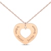 Thumbnail Image 1 of Diamond Accent Names Heart Cutout Necklace 14K Rose Gold 18&quot;