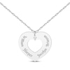 Thumbnail Image 1 of Diamond Accent Names Heart Cutout Necklace Sterling Silver 18"