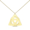 Thumbnail Image 1 of Celtic Triangle Name Necklace 10K Yellow Gold 18"