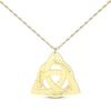 Thumbnail Image 1 of Celtic Triangle Name Necklace 14K Yellow Gold 18&quot;
