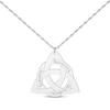 Thumbnail Image 1 of Celtic Triangle Name Necklace Sterling Silver 18&quot;