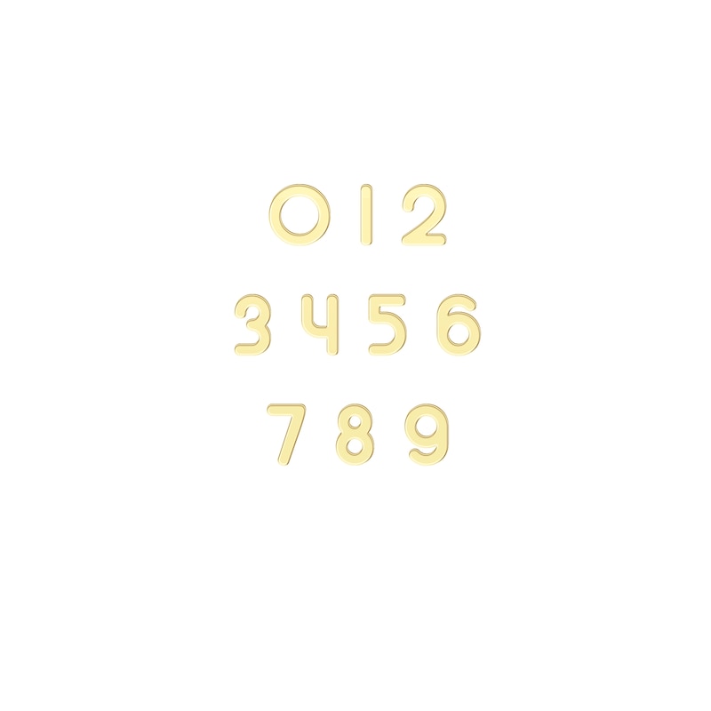 Main Image 3 of Graduation Cap Vertical Year Necklace 10K Yellow Gold 18"