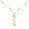 Thumbnail Image 1 of Graduation Cap Vertical Year Necklace 14K Yellow Gold 18"