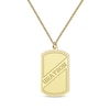 Thumbnail Image 1 of Men's Slanted Name Dog Tag Necklace 10K Yellow Gold 22&quot;
