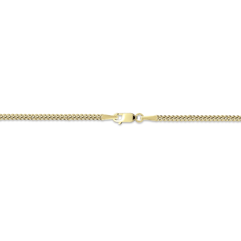 Main Image 2 of Men's Number & Name Tag Necklace 10K Yellow Gold 22&quot;