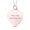 Thumbnail Image 2 of Flat Small Heart Photo Charm Necklace 10K Rose Gold 18"