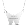 Thumbnail Image 1 of Your Own Fingerprint Butterfly Necklace Sterling Silver 18"