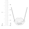 Thumbnail Image 5 of Diamond Accent Name Lips Necklace 10K White Gold 18"