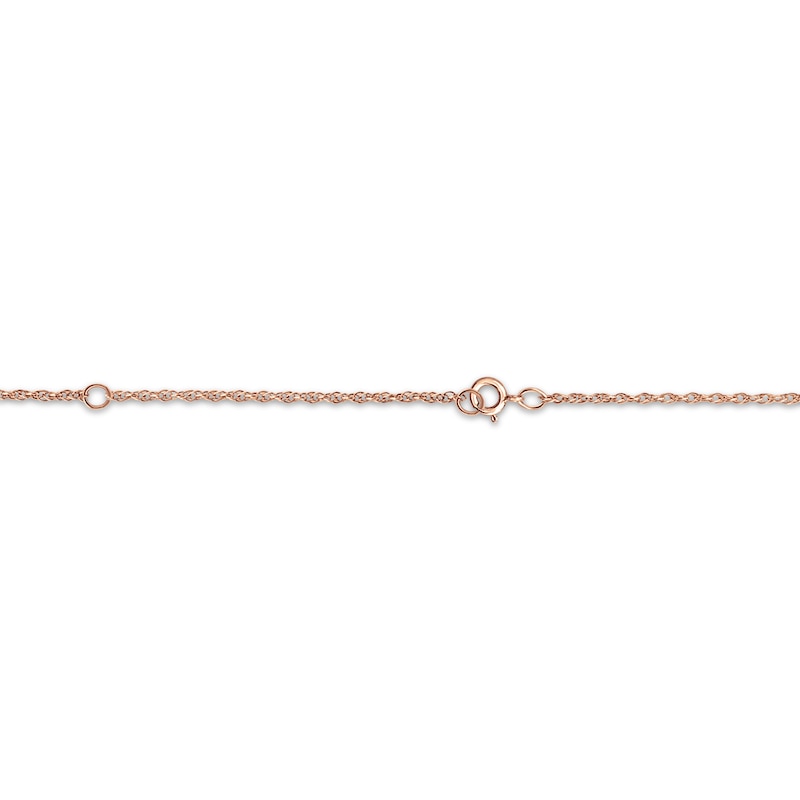 Main Image 2 of Nameplate Lips Necklace 14K Rose Gold 18&quot;