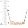 Thumbnail Image 4 of Nameplate Lips Necklace 14K Rose Gold 18&quot;