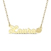 Thumbnail Image 1 of Nameplate Lips Necklace 14K Yellow Gold 18&quot;