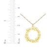 Thumbnail Image 5 of Family Name Loop Necklace with Diamond Accents 10K Yellow Gold 18&quot;