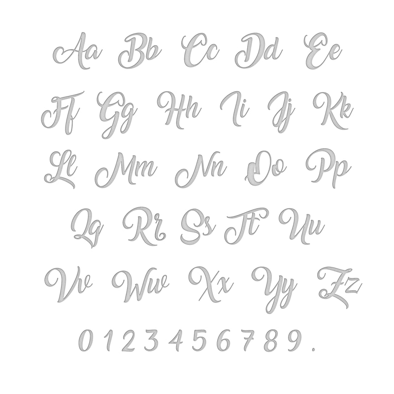 Main Image 4 of Family Name Loop Necklace with Diamond Accents 14K White Gold 18"