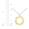 Thumbnail Image 5 of Family Name Loop Necklace with Diamond Accents 14K Yellow Gold 18&quot;