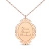 Thumbnail Image 3 of Scrollwork Name Necklace with Diamond Accents 14K Rose Gold 18&quot;