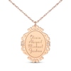 Thumbnail Image 4 of Scrollwork Name Necklace with Diamond Accents 14K Rose Gold 18&quot;