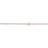 Thumbnail Image 6 of Scrollwork Name Necklace with Diamond Accents 14K Rose Gold 18&quot;
