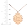 Thumbnail Image 8 of Scrollwork Name Necklace with Diamond Accents 14K Rose Gold 18&quot;