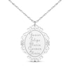 Thumbnail Image 5 of Scrollwork Name Necklace with Diamond Accents 14K White Gold 18"