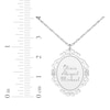 Thumbnail Image 8 of Scrollwork Name Necklace with Diamond Accents 14K White Gold 18"