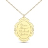 Thumbnail Image 4 of Scrollwork Name Necklace with Diamond Accents 14K Yellow Gold 18"
