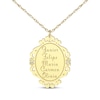 Thumbnail Image 5 of Scrollwork Name Necklace with Diamond Accents 14K Yellow Gold 18"