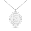 Thumbnail Image 5 of Scrollwork Name Necklace with Diamond Accents Sterling Silver 18"