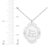 Thumbnail Image 8 of Scrollwork Name Necklace with Diamond Accents Sterling Silver 18"