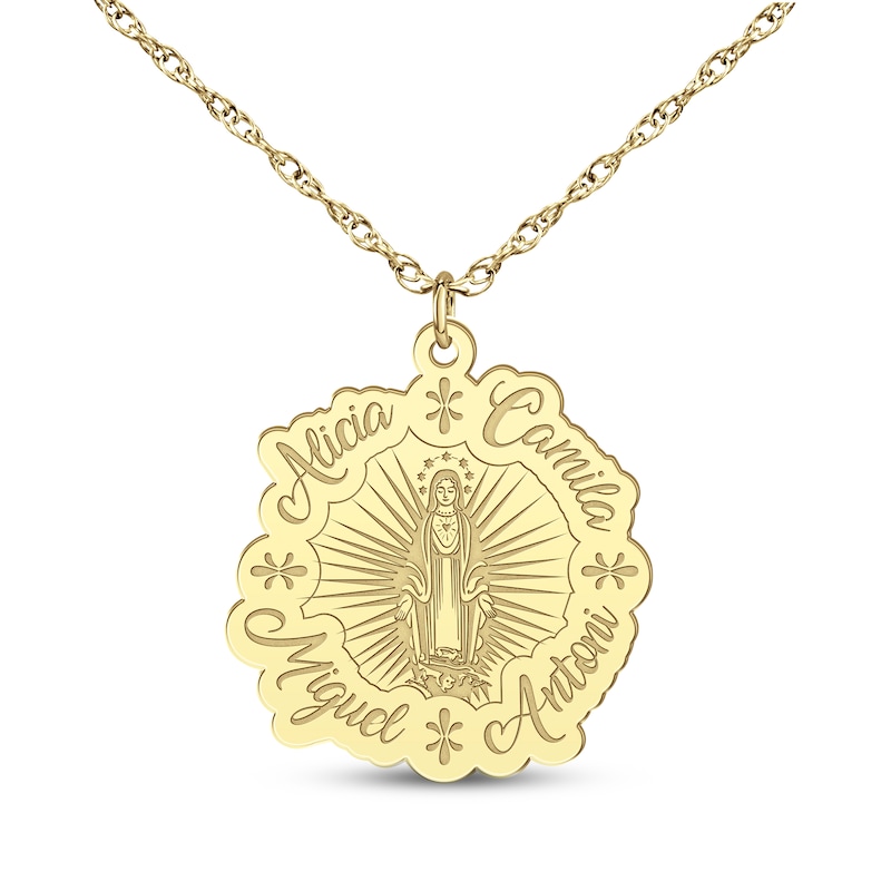 Main Image 3 of Virgin Mary Name Necklace 10K Yellow Gold 18&quot;