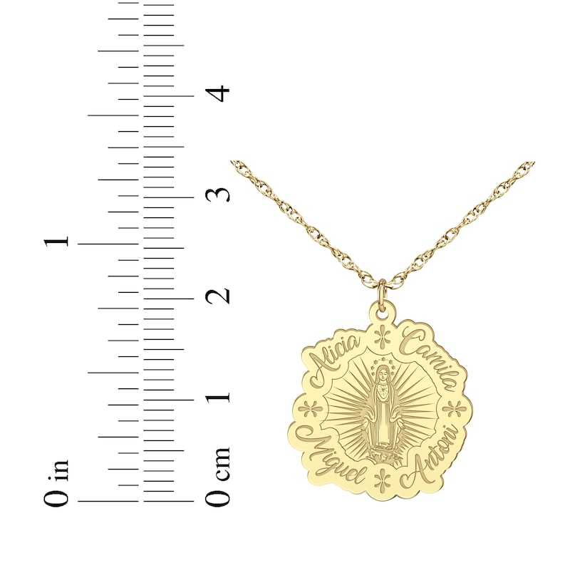 Main Image 6 of Virgin Mary Name Necklace 10K Yellow Gold 18&quot;